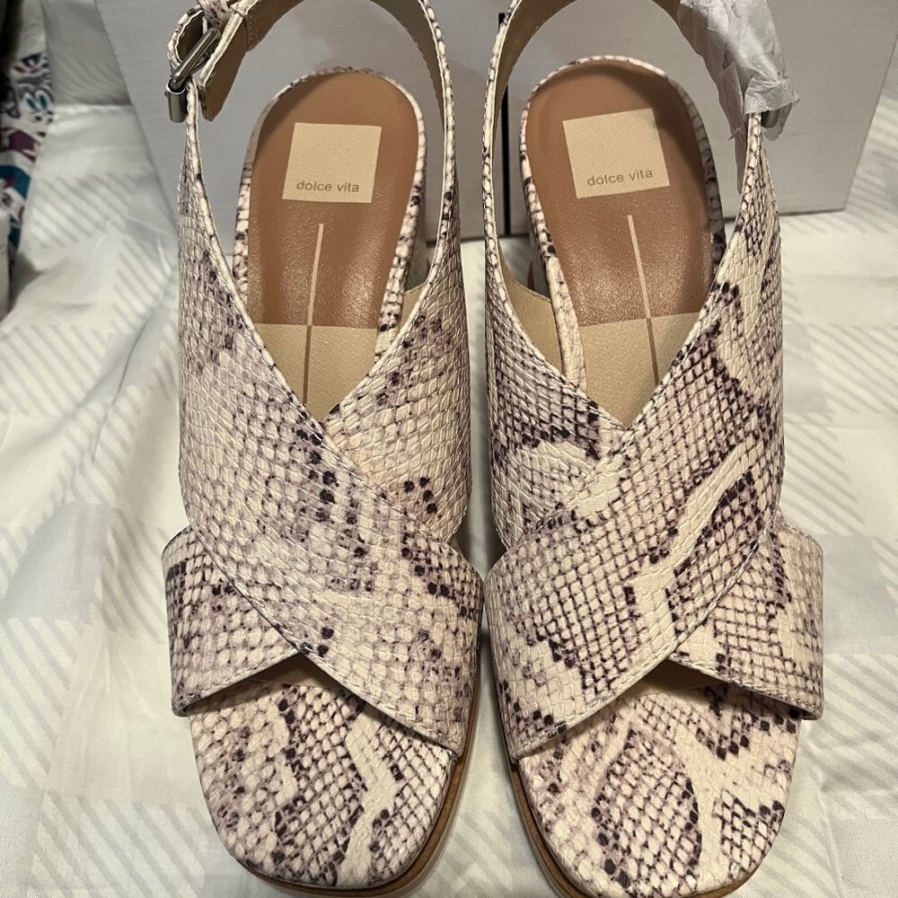 Dolce Vita Snakeskin Wedges-Size 9